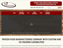 Tablet Screenshot of culinairefoods.com